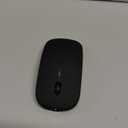 FYBC Bluetooth LED Wireless Mouse for MacBook Air iPad Pro Mac Laptop PC - Slim RGB Wireless Mouse, 3 Mode BT 5.2 & 2.4G USB-A/ Type-C Connectivity Portable Mice with Jiggler Mode, Matte Black