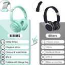 BERIBES Bluetooth Headphones Over Ear, 65H Playtime and 6 EQ Music Modes Wireless Headphones with Microphone, HiFi Stereo Foldable Lightweight Headsets, Deep Bass for Home Office Cellphone PC Ect.
