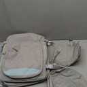 LOVEVEOOK Travel backpack for women, 40L Personal Item Travel Bags with 2 Packing Cubes, Waterproof Carry on Backpack for Airplanes Sports Luggage Backpack Large Hiking Backpack,Light grey-Mint green Large