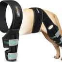 Dog Knee Brace for Torn ACL Hind Leg, Dog Braces for Back Leg for Dogs Luxating Patella, Metal Spring Strong Support and Flexible Joint Care, Stay-on Dog Leg Braces for Rear Leg (XXL)