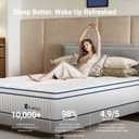 Avenco Twin XL Mattress 8 inch, Twin XL Hybrid Mattress in a Box