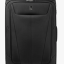 Travelpro Maxlite 5 Softside Expandable Checked Luggage with 4 Spinner Wheels, Lightweight Suitcase, Men and Women, Black, Checked Large 29-Inch