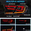 Full LED Tail Lights for Honda Accord 2018-2022,(10th & 10.5th Gen) 2018-2022 Accord Rear Lights with Start-Up Animation, Turn Signals, Brake Lights, and Reverse Lights