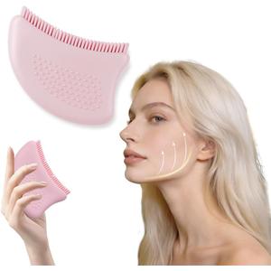 2 x Silicone Face Lymphatic Brush  Ultra Soft Drainage Tool for Puffiness & Contour, Gentle for Daily Use & Sensitive Skin Friendly (1)