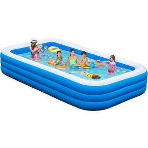 Large Inflatable Pool, 118.2"*67.7"*19.7" Blow Up Pools for Adults,Full-Sized Durable Thickened Family Swimming Pool, Summer Water Party, Outdoor, Garden Backyard