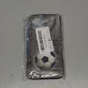 GlamCase for iPhone 12 Pro Max, iPhone 12 Pro Max Case - Soccer Ball with Black Art Wall Printed Cute Slim & Sleek Hard Plastic Designer Back Cover for iPhone 12 Pro Max