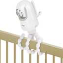 wochel Tripod Baby Monitor Mount Compatible With Infant Optics DXR-8 and DXR-8 Pro Baby Monitor, Flexible Baby Camera Holder for Crib Without Tools or Wall Damage - White