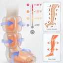 Air Compression Leg Massager with Heat : Foot and Calf Massager for Circulation and Pain Relief - 9 Intensity, 4 Modes, 3 Heating, Vibration, for Sitting/Standing Jobs & Home Use