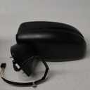 A-Premium Left Driver Side Power Door Mirror - Compatible with Honda Fit 2015-2020 - Non-Heated Manual Folding Black Smooth Outside Rear View Mirror