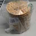 Boho Wicker Trash Can with Lid,Bathroom Trash Can with Trash Bags Hand Woven Water Hyacinth Trash Basket for Kitchen Bedroom Office (1.3Gallons)