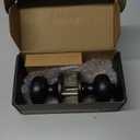 Matte Black Door Knobs,Interior Door Knob with Lock,Coastal Style Door knob for Privacy and Bedroom (Bath or Privacy) (1)