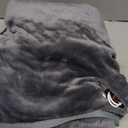 Battery Operated USB Heated Blanket  Cordless Rechargeable Throw with Portable Battery Pack, Far Infrared Heat, Ultra-Soft Faux Rabbit Fur for Home, Office, Travel, Camping (Powder Navy)