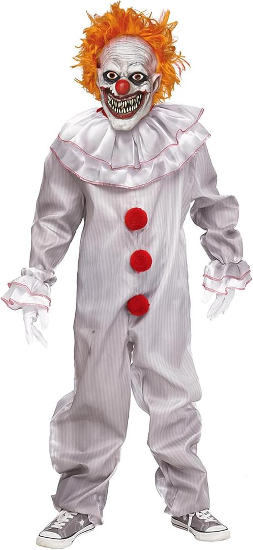 Fun World Carnevil Killer Clown Costume Boy's (Medium, Multi)