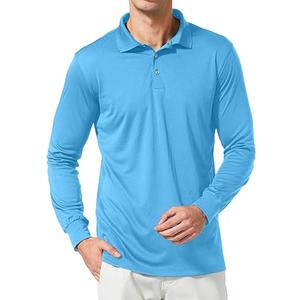 baleaf Men's Long Sleeve Golf Shirt Collared Shirts Polo UPF 50+ Lightweight Quick Dry Work Casual Outdoor Size Small