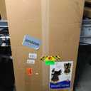 Beistle 3-D Prom Throne Prop Black and Gold Cardboard Chair Backdrop, Elegant Photo Booth Party Decoration for Proms, Galas, Birthdays Parties, Ceremonies and Special Events, 7' 1" x 3' 9"