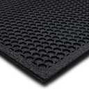 Mohawk Home Indoor Outdoor Heavy Duty Rubber Floor Mat Anti Slip Resturant Kitchen for Garage Garden Industrial Pool Entrance Bar Wet Area 1' 6" x 2' 6"