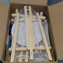 AROIC 52 PCS Canvas and Easel SetPainting Set with Easels, 4 Wood Easels,40 Brushes with Nylon Brush Head,4 Drawing Boardart and 4 Palette, Painting Supplies kit for Adults to Painting Party