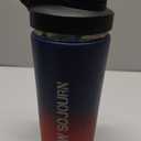 Stainless Steel Shaker Bottle with Noise-Free Design - Patented 24 oz Insulated Metal Shakers Bottles Cup for Protein Mixes and Pre Workout 100% Leak Proof (Aurora)