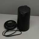 QUAXWELL 1.5L Electric Kettle Stainless Steel, Double Wall Cool Touch Teapot, Fast Boil,5 Temperature Control, LED Display, Auto Shut-Off, BPA-Free,Keep Warm Function, Ideal for Tea & Coffee,Black