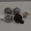 Maricome 2 Inch Wood Furniture Feet Set of 4 Replacement Bun Feet Predrilled M8 Bolt Small Round Furniture Legs for Sofa Couch Ottoman Screw in