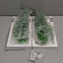 Dahey 2 Pack Wood Wall Planter Vase with Artificial Eucalyptus Farmhouse Wall Hanging Decor Pocket Planter for Indoor Fake Plants Greenery Flowers Living Room Bedroom Kitchen Home Decoration, White (Medium)