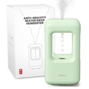 Green Mini Humidifiers for Bedroom & Plants - Small Desktop Humidifier, Portable Cool Mist for Nightstand, Desk, Indoor Plants - Quiet Personal Humidifier (0.6L, Auto Shut-Off)