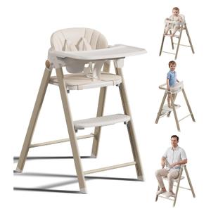 Foldable Baby High Chair to Toddler Tower, Kids Step Stool, Toddler Chair