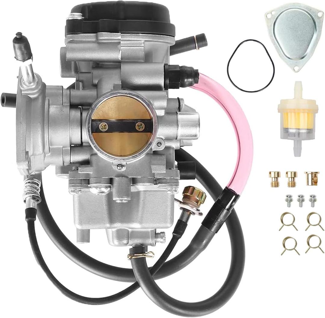 Carburetor Compatible with 2000-2006 Yamaha Big Bear 400 & Kodiak 400 YFM400, 2004-2006 Bruin 350, 2007-2012 Grizzly 350 450, 2006-2010 Wolverine 350 450 YFM 4x4 ATV Carb Replacement Parts