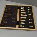 AMEROUS 15 Inches Magnetic Wooden Chess Set - 2 Extra Queens - Folding Board - Pieces Storage Slots, Handmade Portable Travel Chess Game - Beginner Chess Set for Kids, 6 up Age