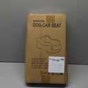 Portable Small Dog Seat for Car, Luxury Center Console Dog Car Seat Booster with Safety Tethers, Anti-Collapse Pet Travel Carseat for SUV, Truck (Black/Grey) (Black/Dark Gery)