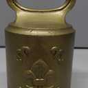 CRAFTSMAN ROAD Cast Iron Decorative Door Stop  Weighted Door Stop Heavy Door Weight  7lb Antique Door Stopper, Free Standing Door Stop  7 x 4 Non Slip Fleur-de-lis Door Stop (Antique Brass)