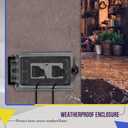 ENERLITES Extra-Duty Weatherproof Enclosure, Outdoor Outlet Cover, Outdoor Decorator/GFCI Receptacles, Dual Installation, Horizontal or Vertical Use, 1-Gang 6.1 x 3.4 x 2.8, Clear Cover, IUC1HV-D