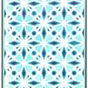 A6 Layered Stencils 4PK Geo Crystals