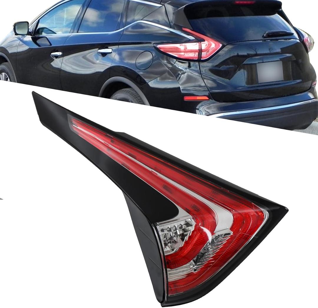 WFLNHB Left Side Inner Tail Light Replacement for Nissan Murano 2015-2018 Driver Side NI2802104 265555AA1D WFLNHB Left Side Inner Tail Light Replacement for Nissan Murano 2015-2018 Driver Side NI2802104 265555AA1D