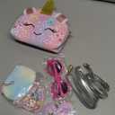 Purse for Little Girls,Girls Jewelry Pretend Play,Unicorn Gifts for girls,Crossbody Bags for Kid