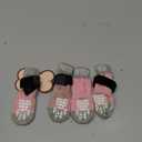 PUPTECK Anti-Slip Dog Socks with Double Sides Grips for Small Medium Large Dogs Hardwood Floors Prevents Licking, Dog Shoes for Hot Pavement Traction Control Paw Protector for Senior Dogs, Pink XS