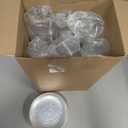 Havawish 72 Pcs Clear Plastic Plates and Diamond Unbreakable Stemless Cups Set Hammered Disposable Dinnerware 48 Pcs 2-Size Plates 24 Diamond Cups with Gold Rim for Christmas Wedding Party Supplies