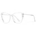 AVDLAB Blue Light Blocking Glasses Cat Eye Stylish Computer Eyeglasses UV Ray Filter Women AB3304 (Clear)