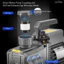 Orion Motor Tech 2 Stage Vacuum Pump, 9 cfm 3/4 hp HVAC Rotary Vane Vacuum Pump with 1.5 Micron Ultimate Vacuum, Two Stage Air Vacuum Pump for R22 R134a R410a HVAC Servicing