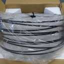 16" Black Drum Pendant Lighting Kitchen Island 3-Light Modern Farmhouse Chandelier with White Fabric Shade Rustic Hanging Light Fixtures for Dining Room Hallway Bedroom Foyer (16 inch, Black)