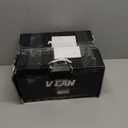 VCAN Cruiser Solid Half Face Motorcycle Helmet (S, Flat Black)