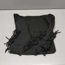 Off The Shoulder Fringe Tops for Women Western Cowgirl Outfits Stretchy Fall Long Sleeve Crop Tassel Shirts Y2K (Small, 01-black)