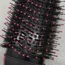 Dual Voltage Hair Dryer Brush with Negative Ion Anti-frizz Styler - Hot Air Volumizer for 110V-120V/220V-240V European and Travel Use (Dual Voltage)