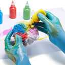 Kids Gloves Disposable for 4-10 Years - Latex and Powder Free - for Kids Festival Preparation, Crafting, Painting, Gardening