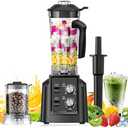 Blenders for Kitchen, Smoothie Blender - Professional Countertop Blender with 68oz Dishwasher-Safe Pitcher, Ice Crusher for Frozen Drinks & Smoothies