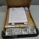 AX WABER Keyboard Tray Under Desk Pull Out with Extra Sturdy C Clamp Mount System, 27.3 (32.5 inch Including Clamps) x 11 Inch Slide-Out Platform Computer Drawer for Typing White AX01WW01