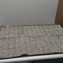 GRANNY SAYS Front Door Mat Indoor Entrance, Indoor Doormat Non Slip Washable, Low Profile Welcome Mat Outdoor, 36" x 24" Resist Dirt Absorbent Mats for Entryway, Floor Mats, Black Beige