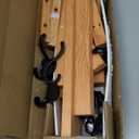 Evermagin 29" Coat Rack Wall Mount with Shelf, 4 in 1 Wall Mounted Coat and Key Hanger with 11 Hooks, Entryway Key Holder with Mail Holder for Living Room, Bedroom (Brown)