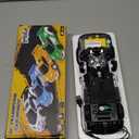 FDJ Remote Control Car - Transform Toys Car Robot, One Button Deformation to Robot with Flashing Light, 2.4Ghz 1:18 Scale Transforming Police Car Kids Toys with 360 Degree Rotating, Girls Boys Toys (White)