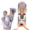 Baby Shoulder Carrier Baby Hiking Backpack Carrier with Rain Cover Sun Shade for Child Safe Backrest and Toddler Ergonomic Seat Holds 40 Pound for Children Between 6 Months-3 Years Old Babies